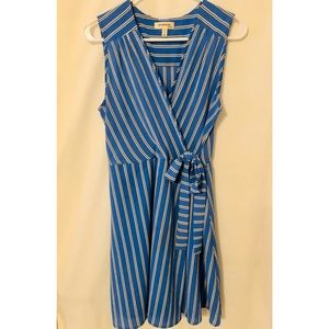 Monteneau blue striped dress worn once